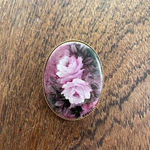 Victorian Style Floral Brooch